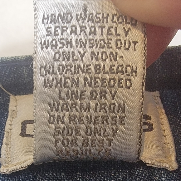 Chico's 100%cotton all sequins open front blue jean jacket size 1 Medium - Picture 8 of 16